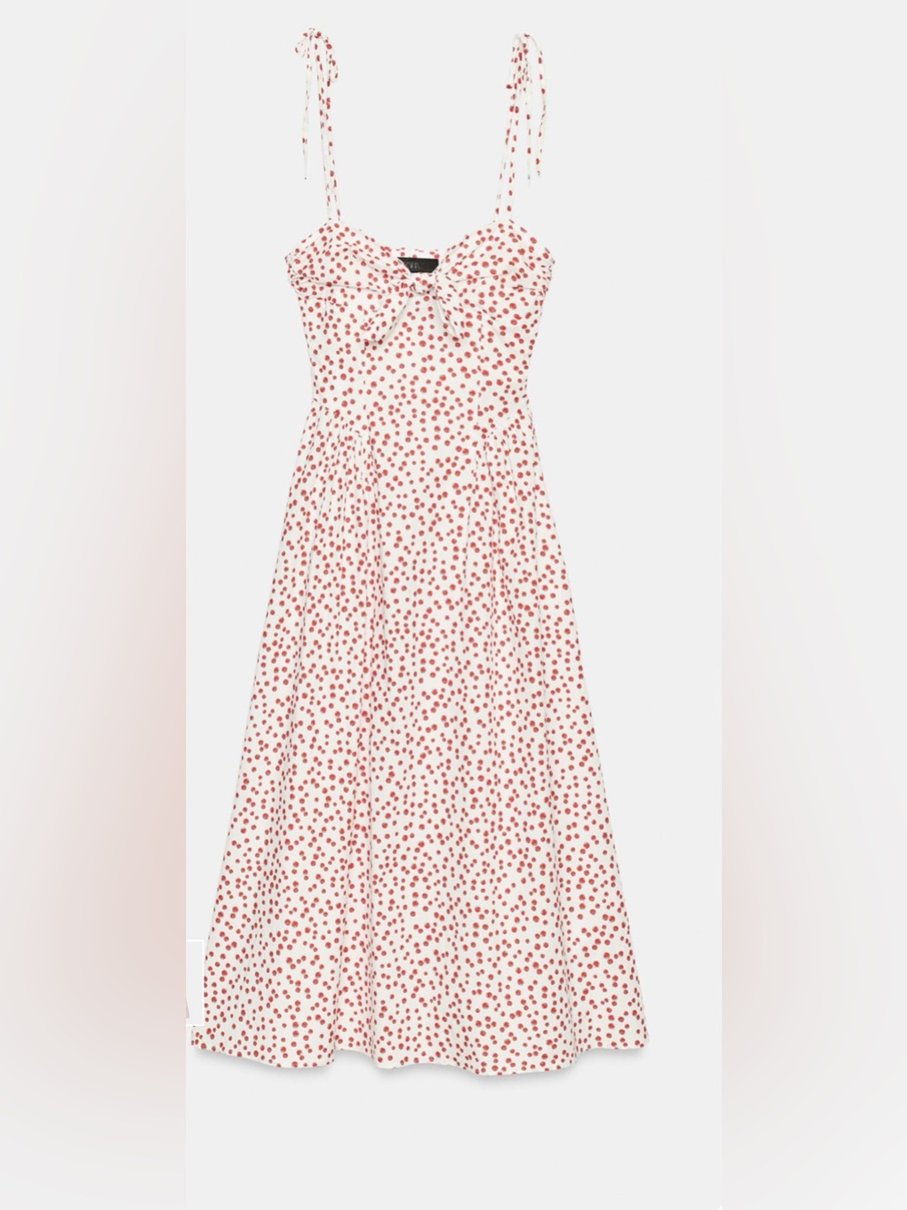 Printed Poplin Midi Dress